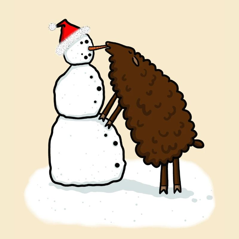 Schneemann & Schaf
