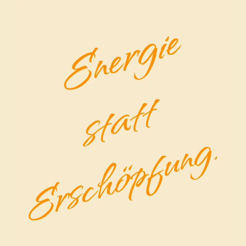 Energie statt Erschöpfung – Mindset Spruch