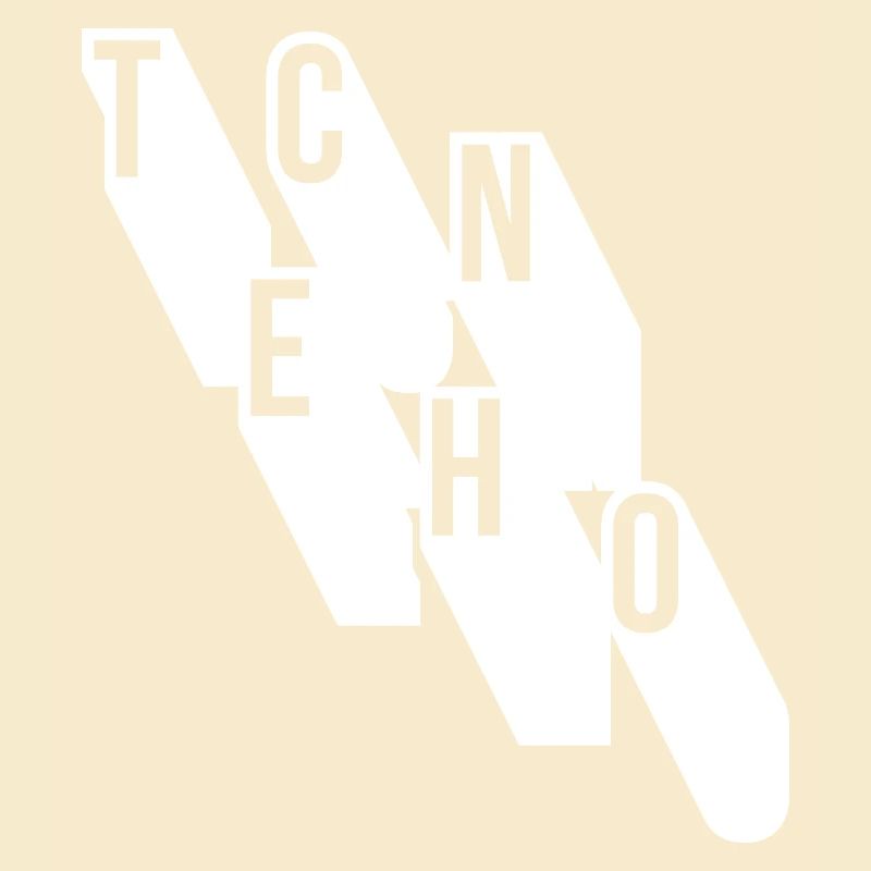 Techno-Musik geometrisches Logodesign