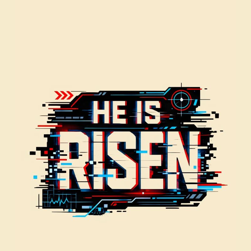 Glitch Ostern: He is Risen