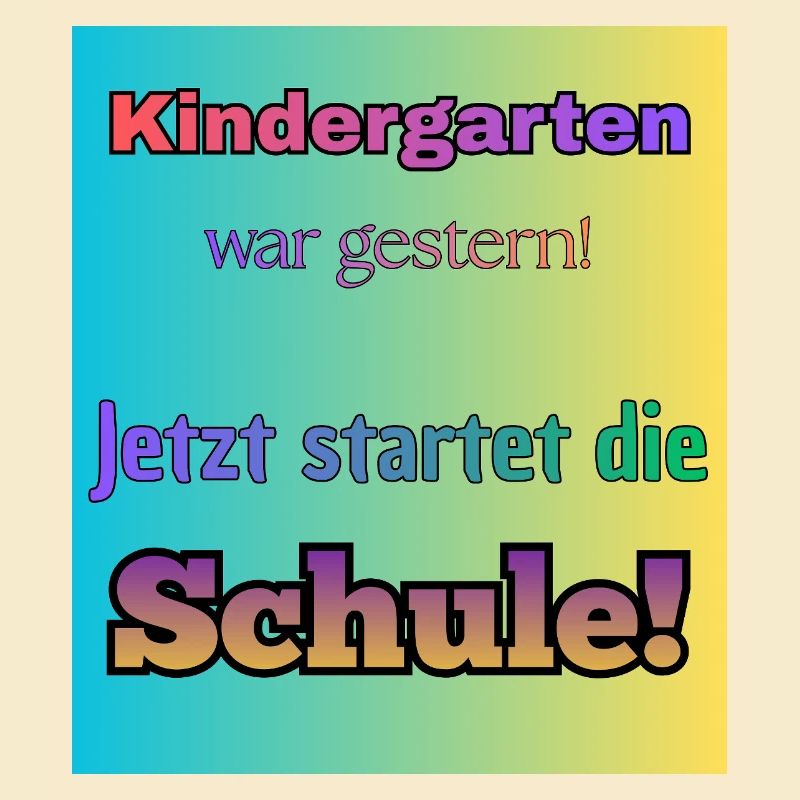Kindergarten war gestern- Jetzt startet die Schule