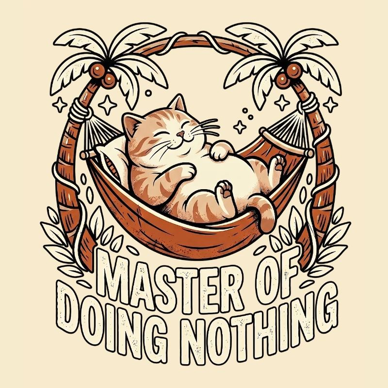 Cat Master Of Doing Nothing
