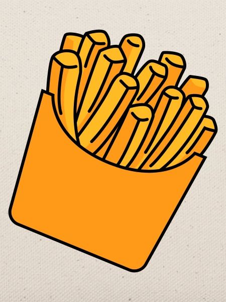 Pommes Fries Illustration