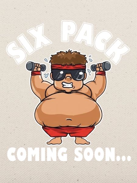 Sixpack Coming Soon – Lustiger Bodybuilder