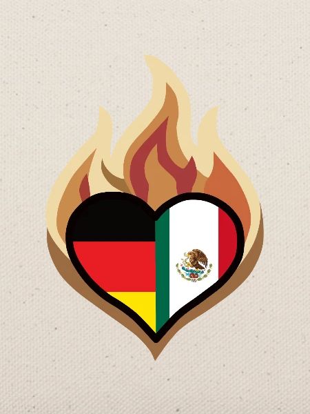 Flammenherz Deutschland Mexiko