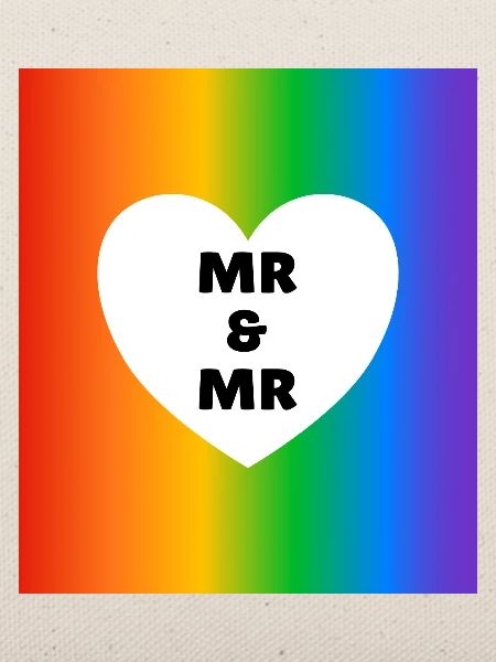 Gleichgeschlechtliche Ehe: Zwei Ehemänner Rainbow