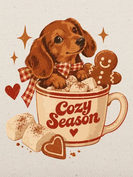 Cozy Season Dachshund