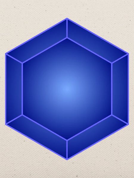 Azure Hexa Prism Glow