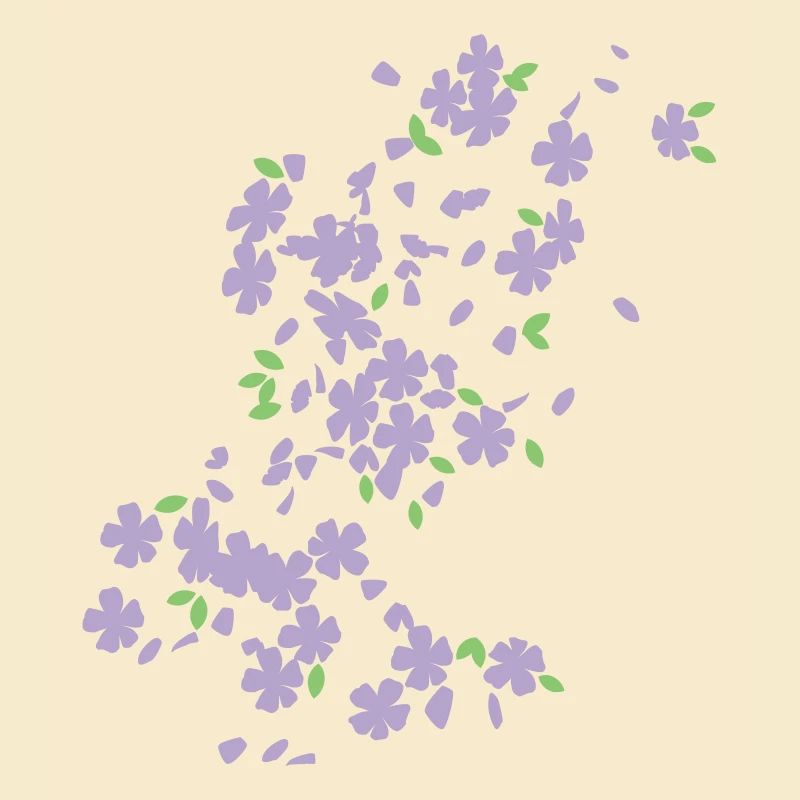 fleurs dans le vent / raining blossoms (2c)