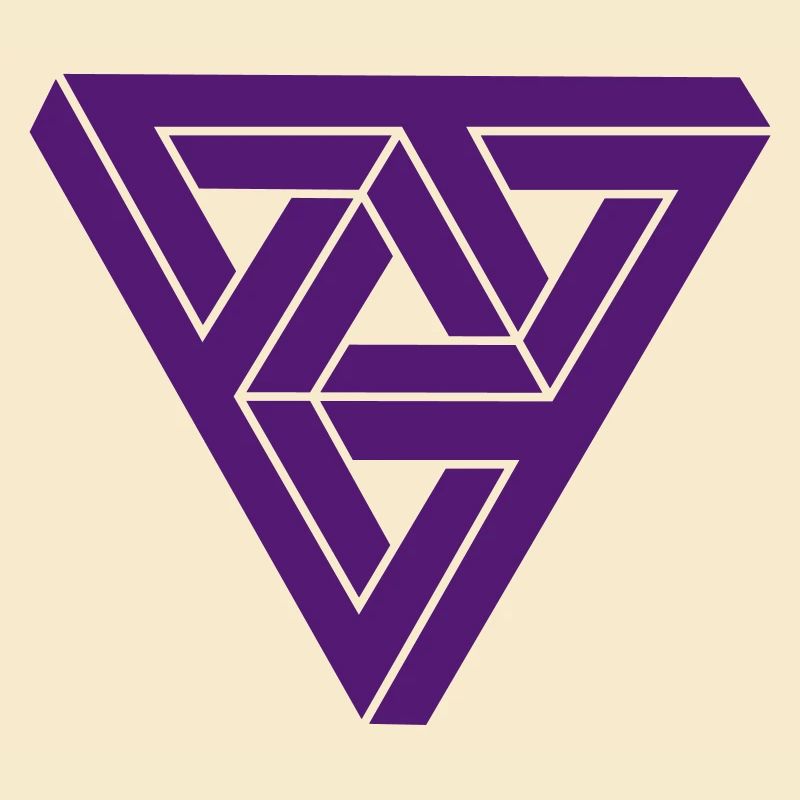 Optical illusion Triangle Minimal Shape