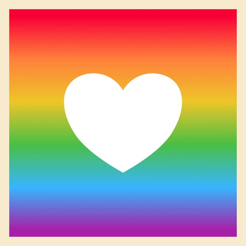Rainbow heart
