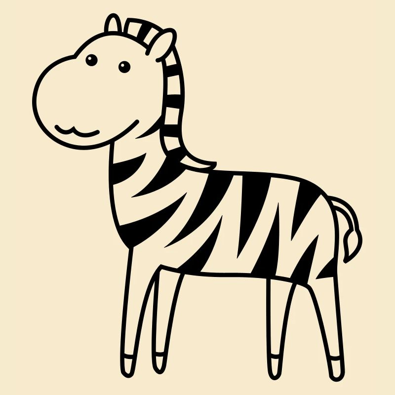 Zebra Comic Animal
