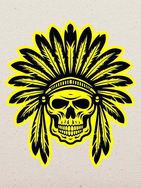Apache Indianer Häuptling Totenkopf