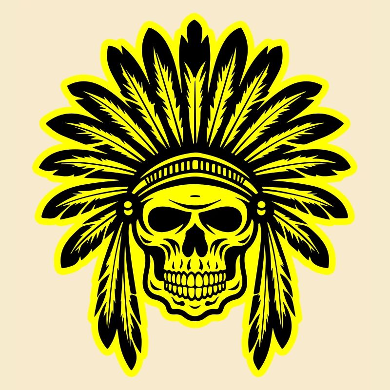 Apache Indianer Häuptling Totenkopf