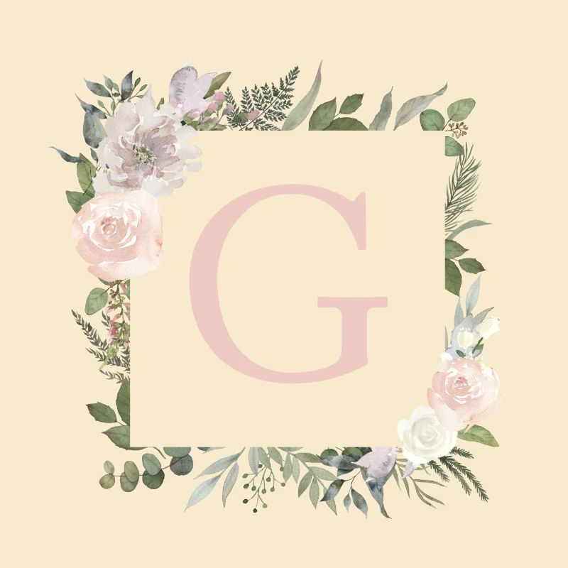 G Monogramm Eukalyptus-Boho