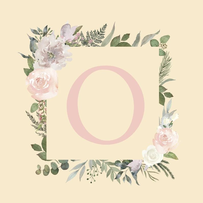 O monogramme eucalyptus-boho