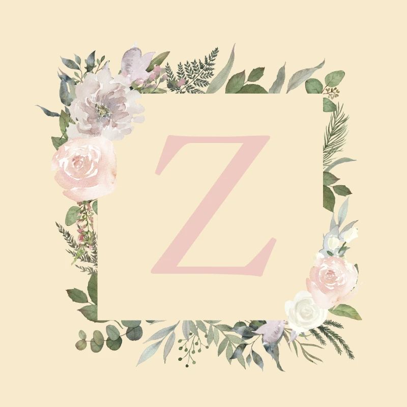 Z Monogram Eucalyptus Boho