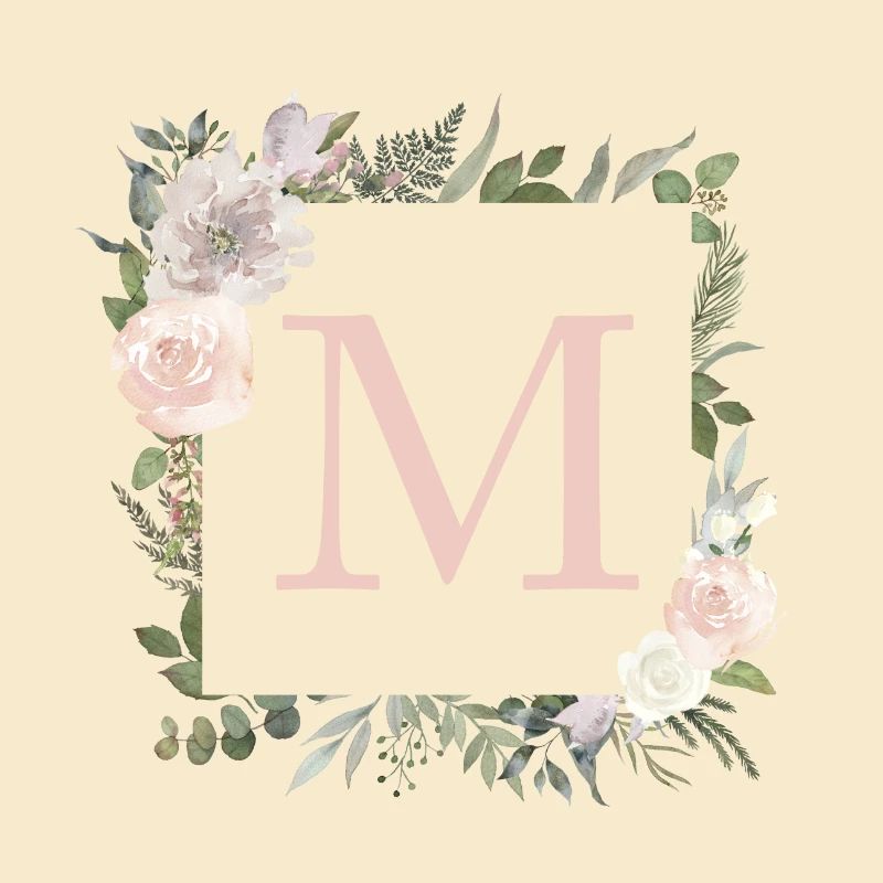M Monogramme Eucalyptus-Boho