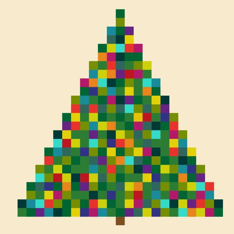 X MAS TREE - pixels