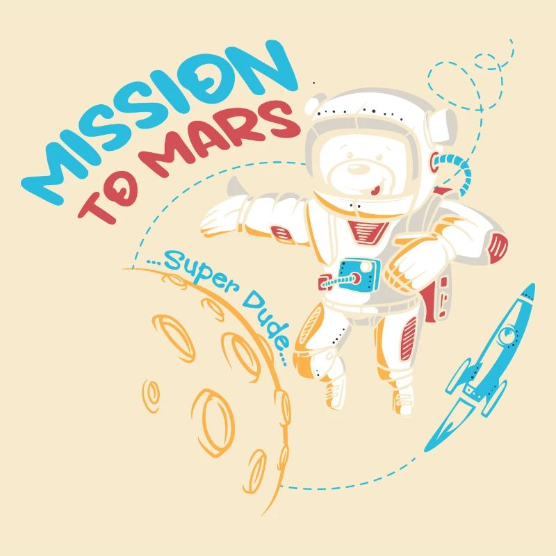 Brave Space Astronaut Bear Graphic