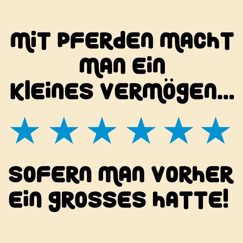 Mit Pferden macht man ein kleines Vermögen