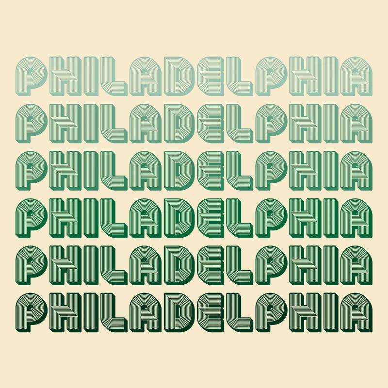 Philadelphia Typography Gradient