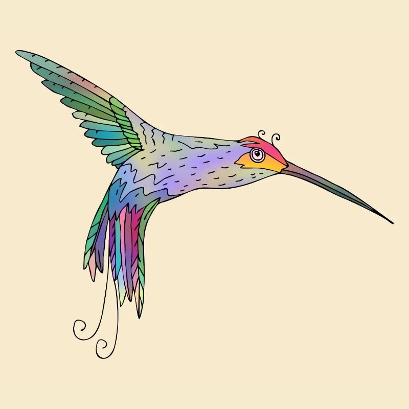 Bunter Vogel