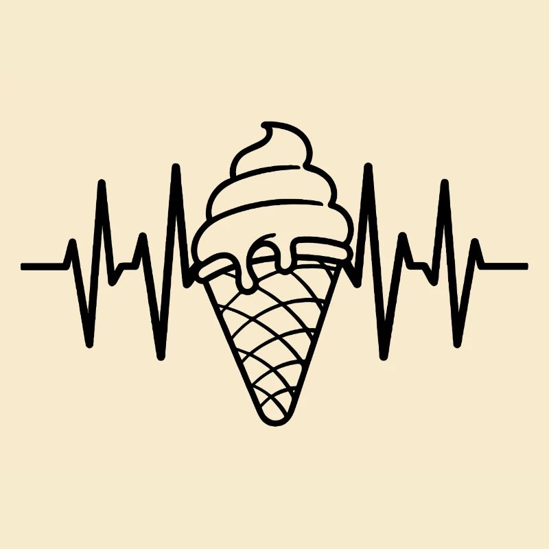 Eiscreme Liebe Eis Herzschlag
