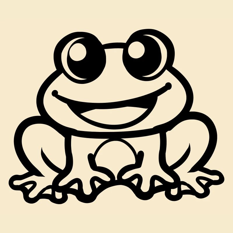 Cooler Frosch