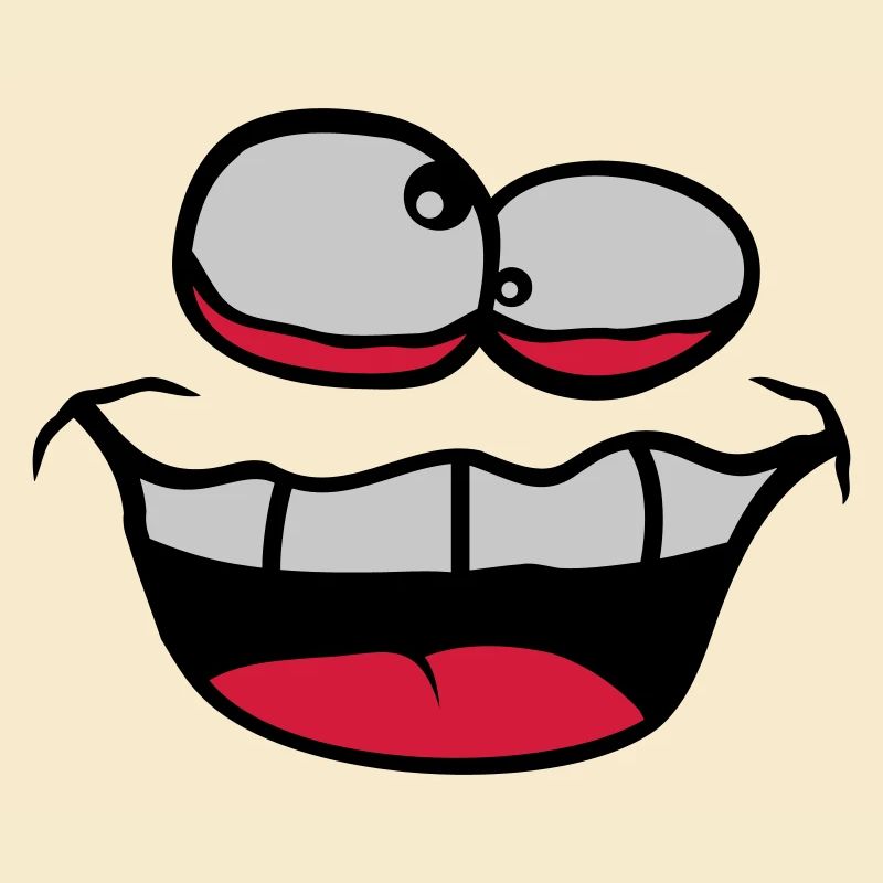 Squinting Crazy Face