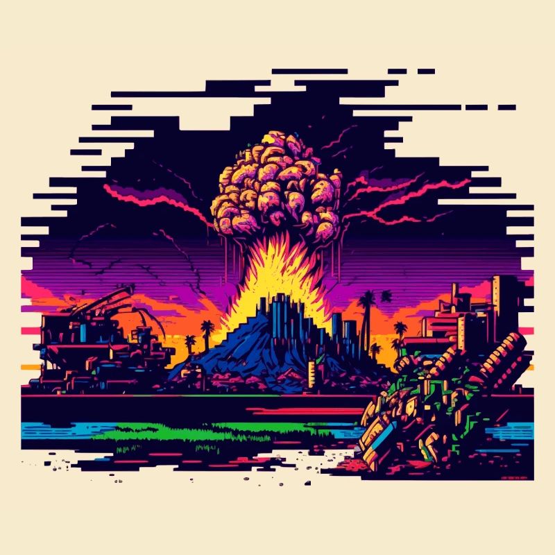 Quand la bombe atomique explose dans le jeu vidéo 8 bits