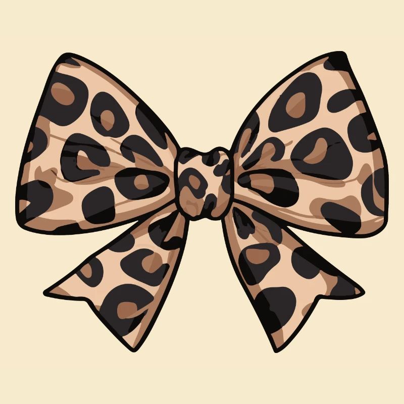 LARGE BOW WITH LEOPARD TREND