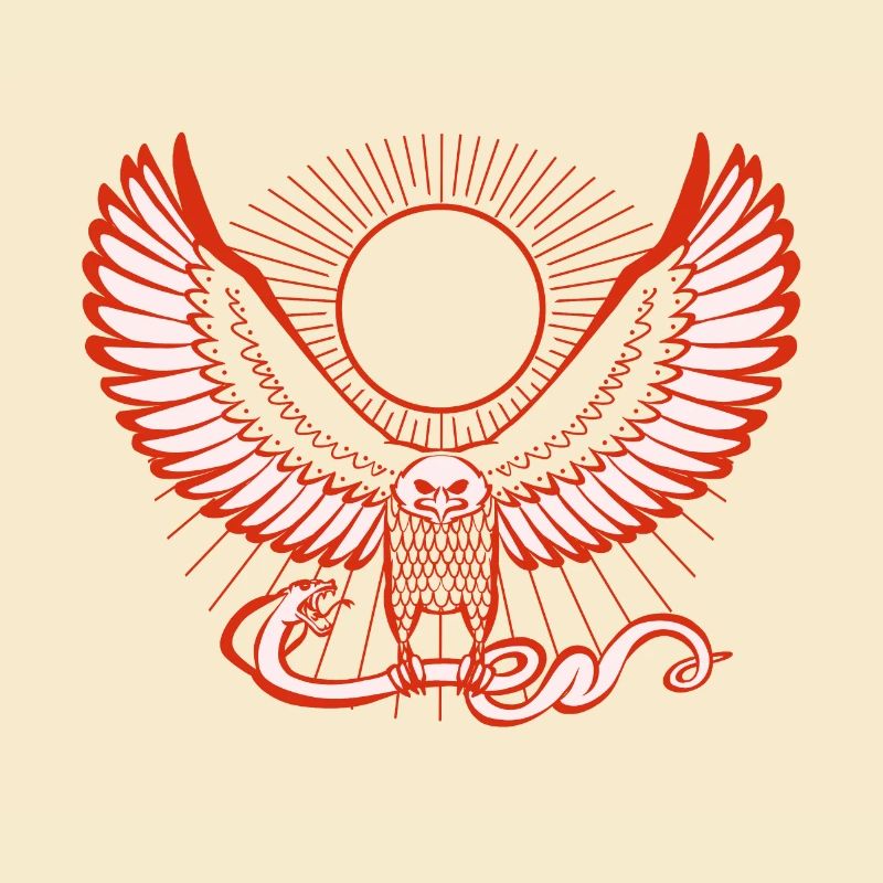 Adler und Schlange (V3)