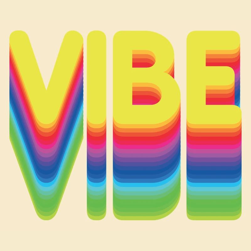 Nur gute Vibes - retro style