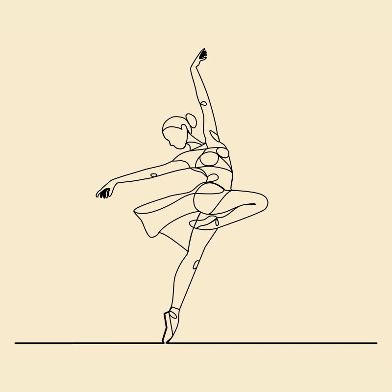 Balletttänzerin - Art Line
