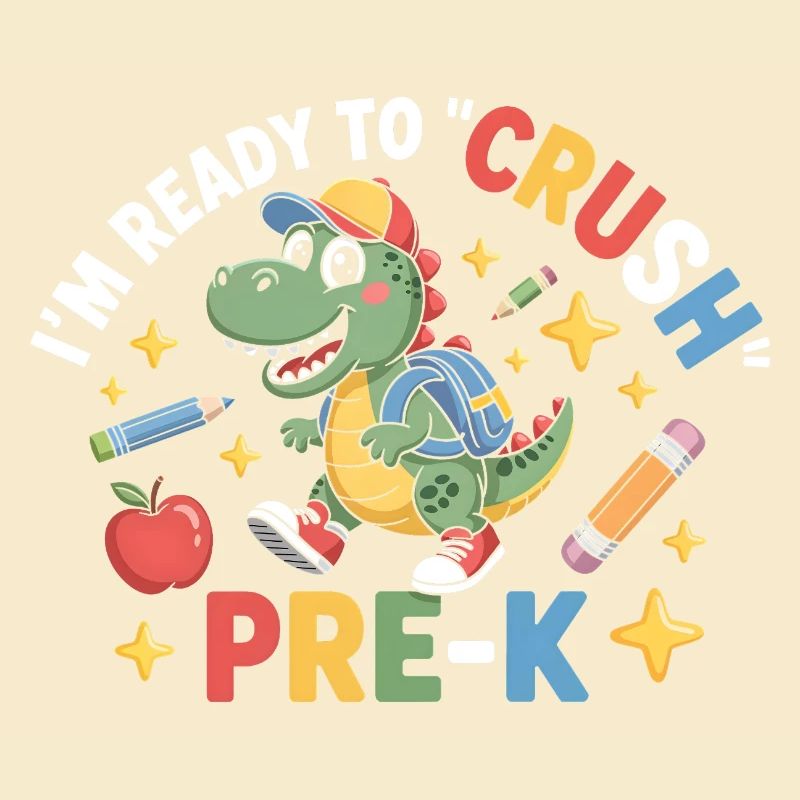Bereit, Pre K Dinosaurier zu zerquetschen