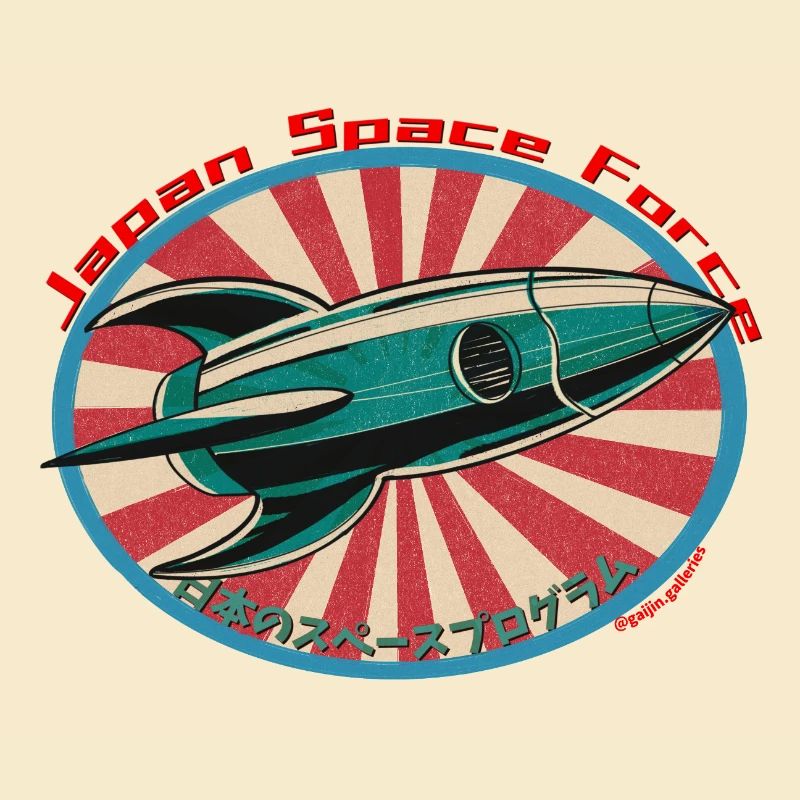 Fusée spatiale rétro - Japan Space Force