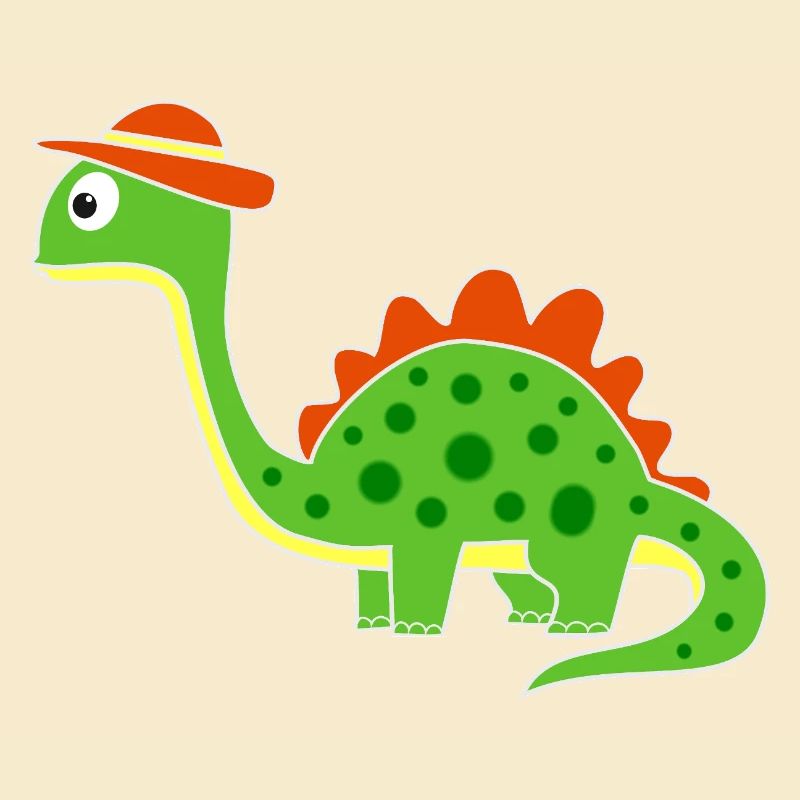 Niedlicher Dino mit Hut