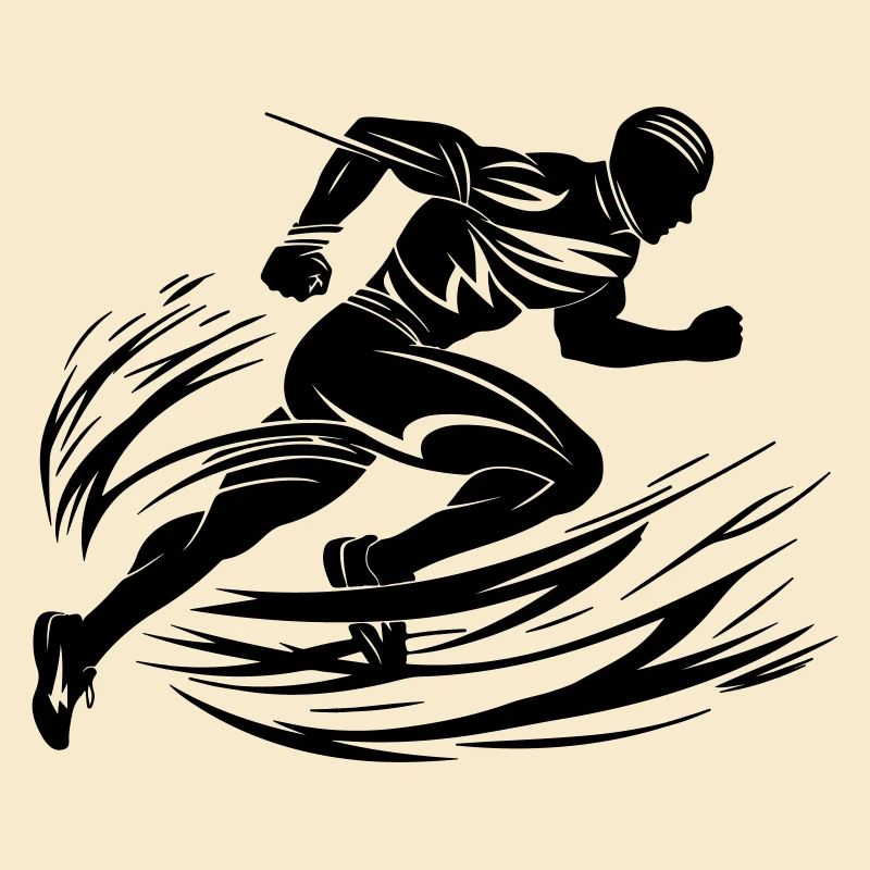 Sprinter in Bewegung