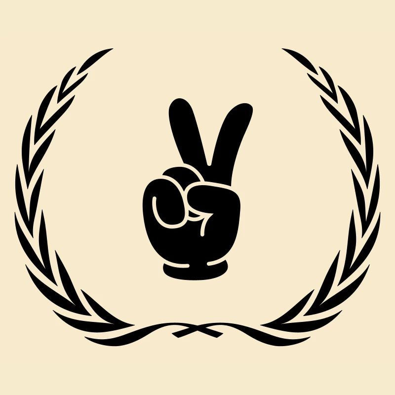 Peace Hand Comic Kranz