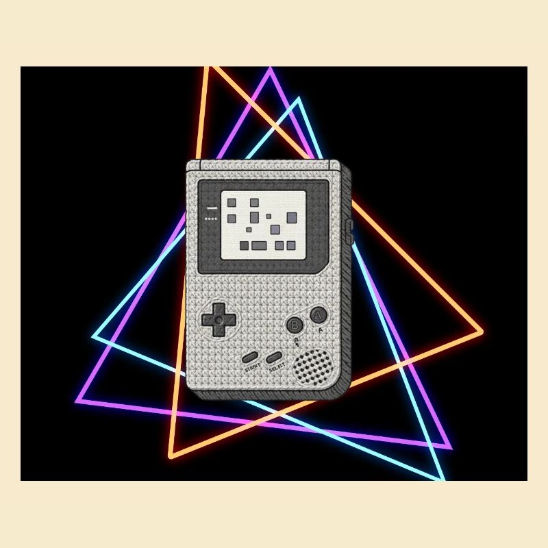 Retro Spielekonsole Neon 