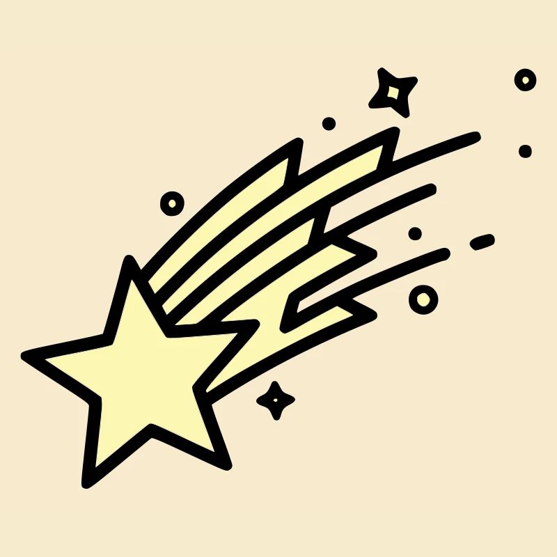 Une bande dessinée Shooting Star Comet
