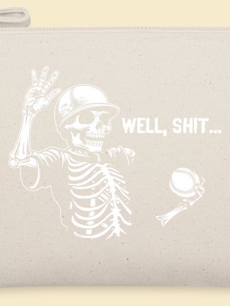 Well Shit Skeleton Lost Baseball Halloween