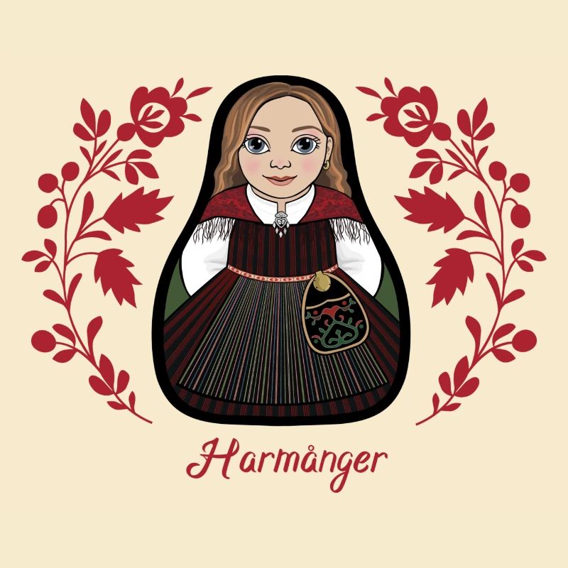 Harmångerstinta mit Blumen