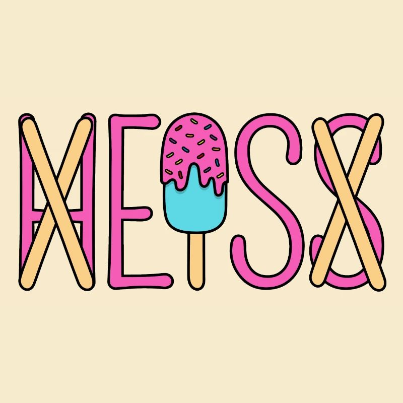 H EIS S - Eis essen - heiß - Sommer - Hitze - EIS