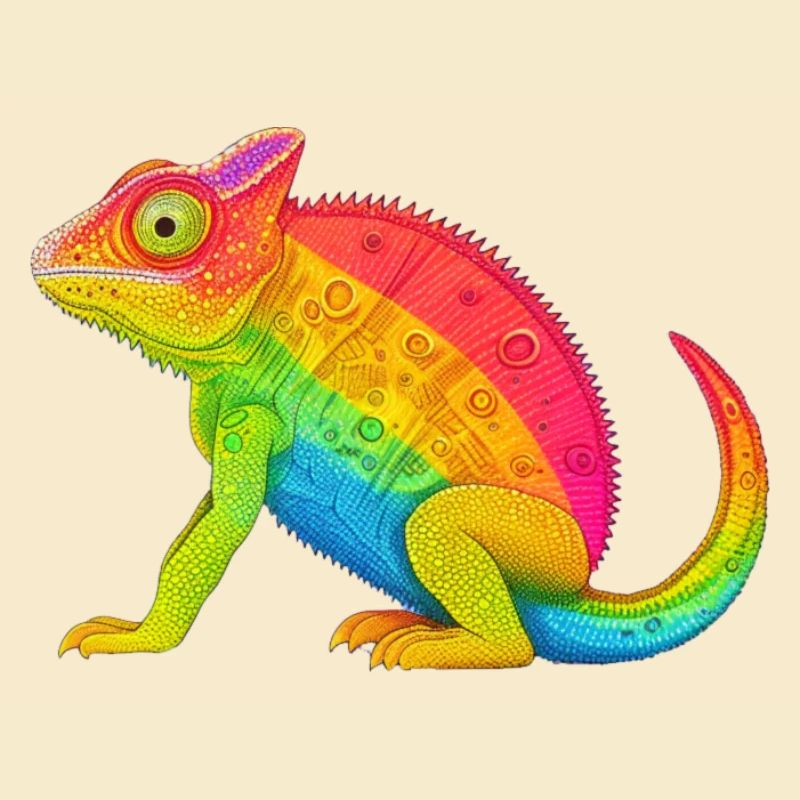 Regenbogen Chamäleon