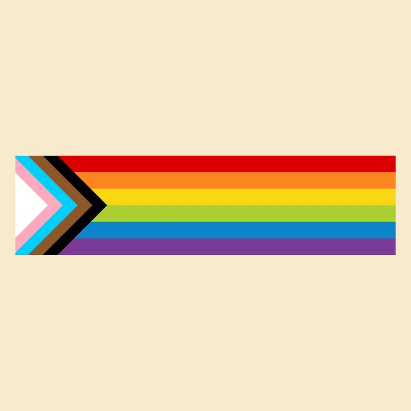 Drapeau de la fierté LGBTQ + Nouveau drapeau de progrès arc-en-ciel