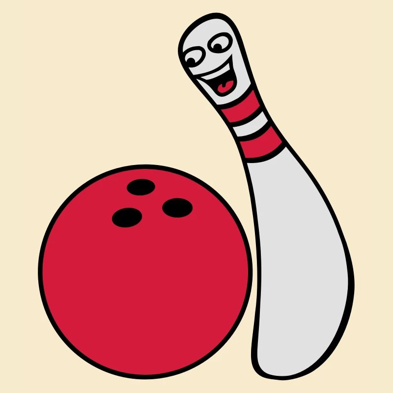 Cheeky Comic Bowling Pin