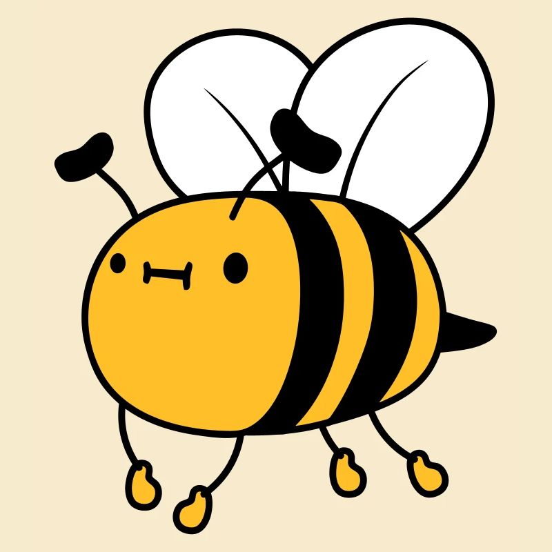 Fliegende nette Biene