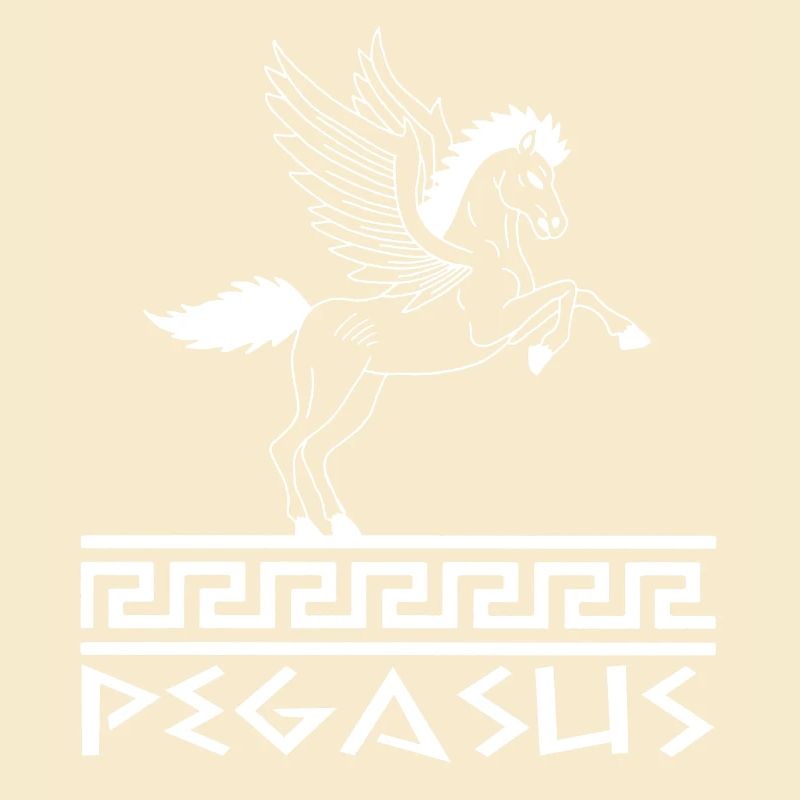 Cheval Pégase blanc